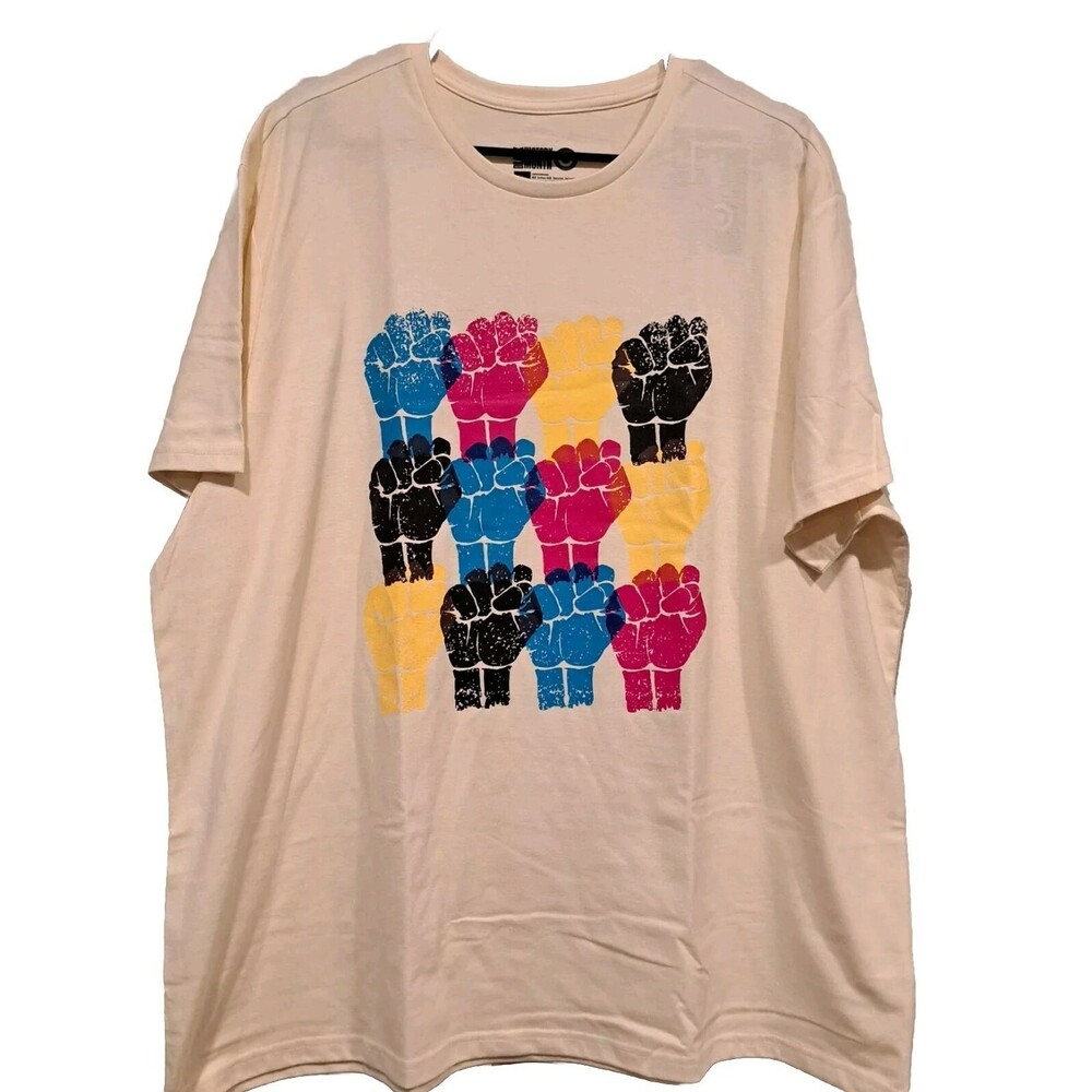 Black History Month Target Women's Short Sleeve Graphic T-Shirt Ivory Sz XXL NWT